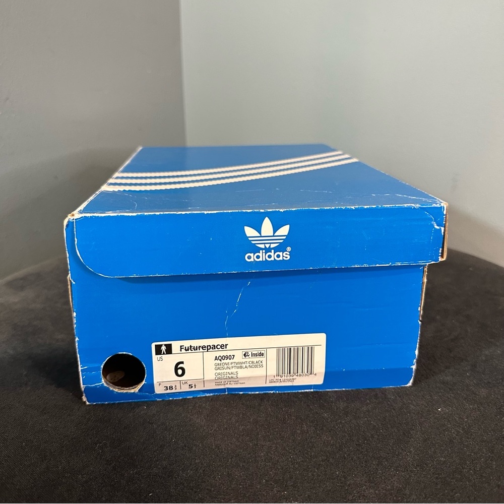 Adidas Futurepacer Boost Sneaker in White/ Grey/Black - Picture 11 of 16